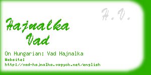 hajnalka vad business card